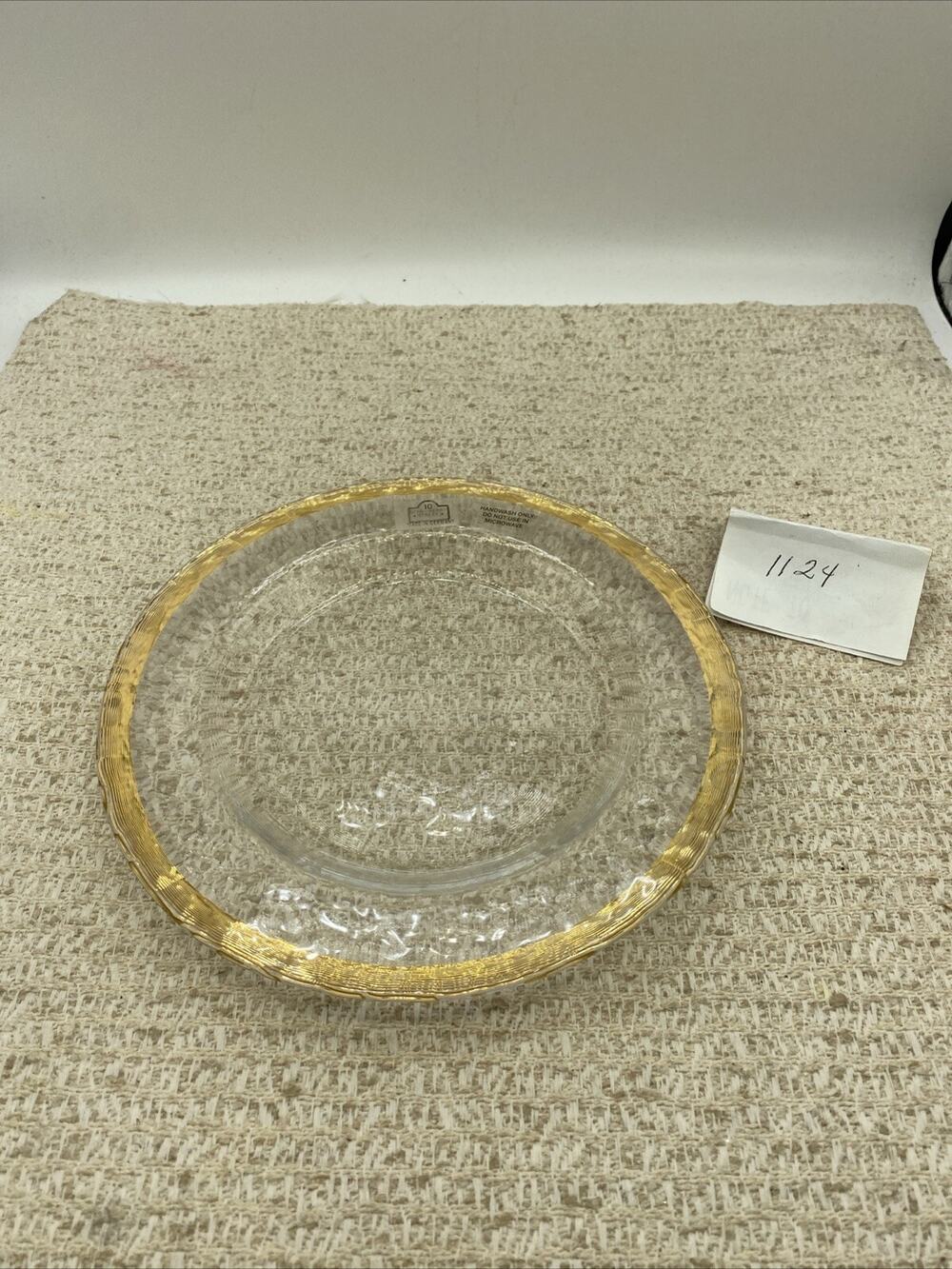 10 Strawberry Street 8” Gold Edged Plate , Made In Germany RARE